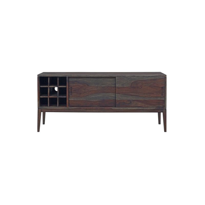 Porter Designs Fall River Solid Sheesham Wood Sideboard, Gray