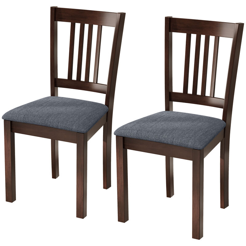 Hivvago Kitchen Chairs Set of 2 with Rubberwood Legs image number 0