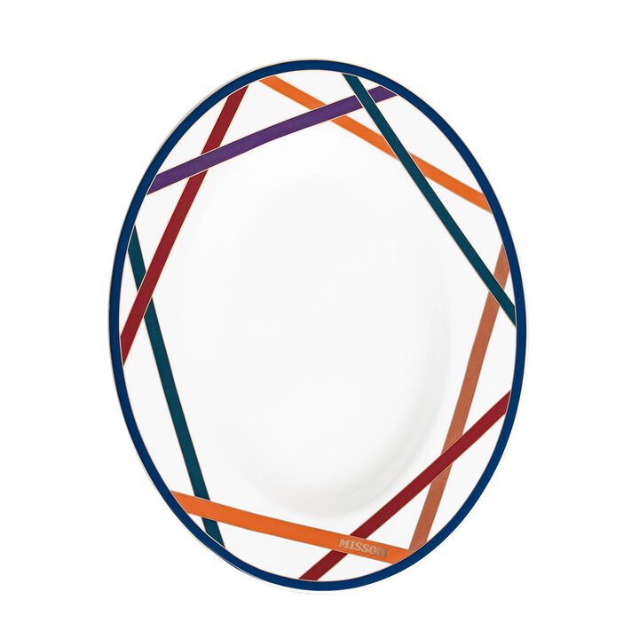 Pickle Dish NASTRI MULTICOLOR, diam. 9.06"