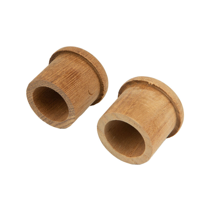 HomeRoots Set of Two Brown Wood Round Open Circle Drawer Pull Knobs image number 4