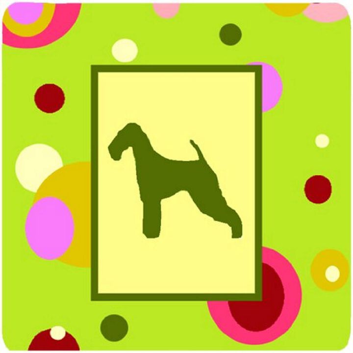 Caroline's Treasures CK1003FC Airedale Foam Coasters (Set of 4), 3.5 H x 3.5 W, Multicolor