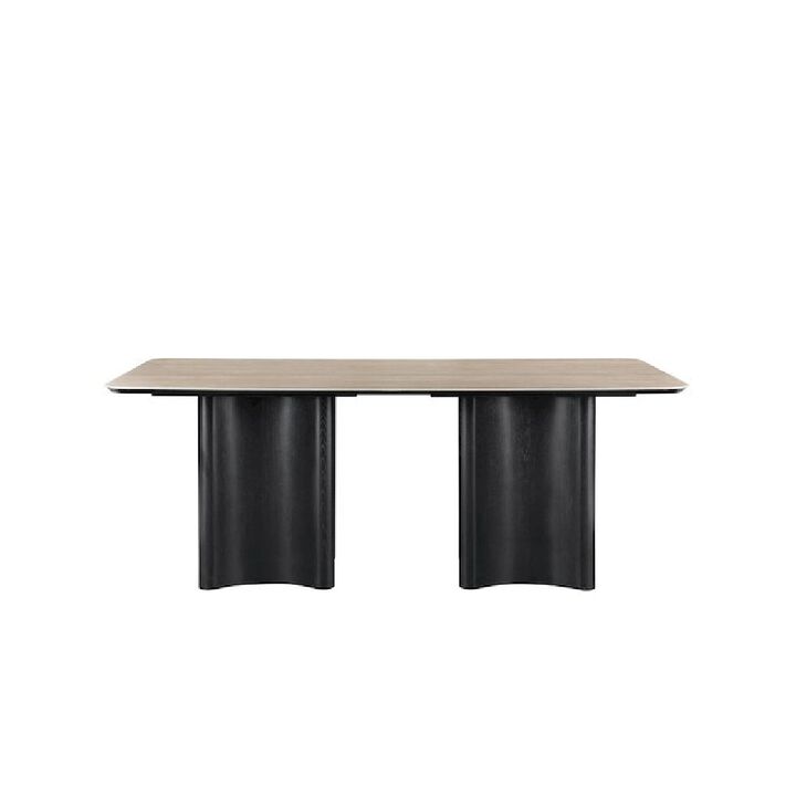 Meridian Furniture Corvina Black Oak Veneer Dining Table
