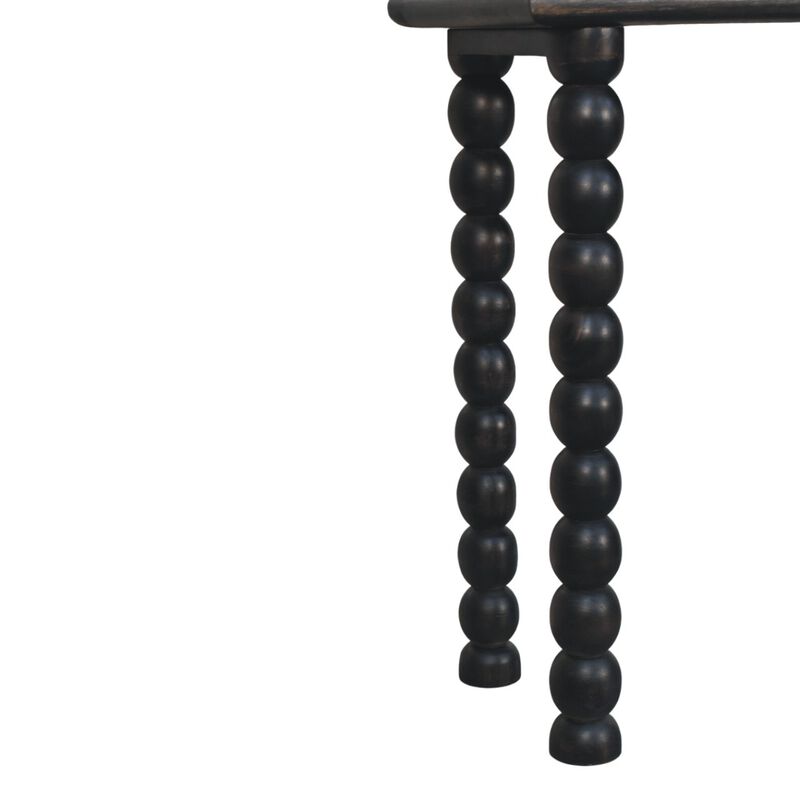 Artisan Furniture Solid Wood Spindle Linear Console, Dark Brown image number 6
