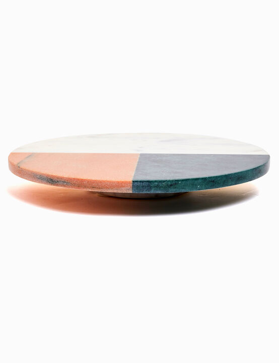 12 inch Single Tier Marble Lazy Susan Turntable