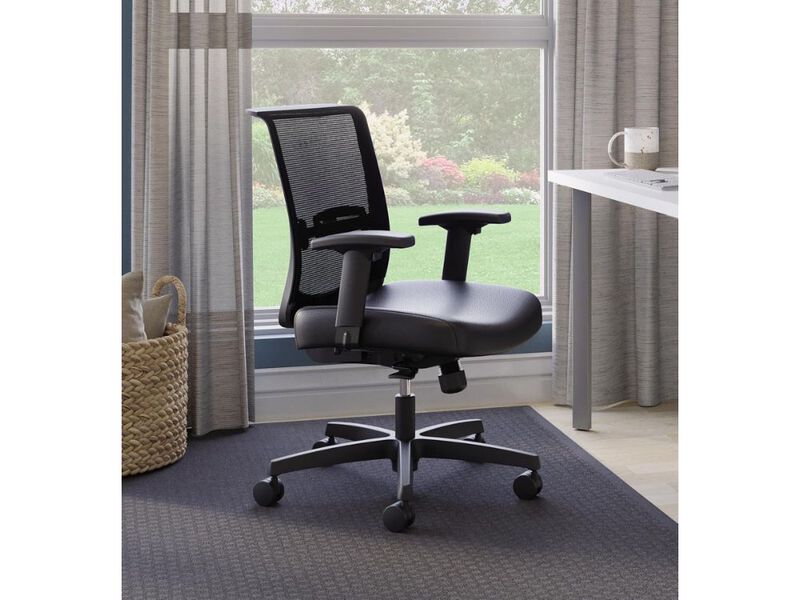Office Chair &ndash; Black Mesh Ergonomic Seat with Adjustable Arms, Lumbar Support & Tilt Recline image number 1