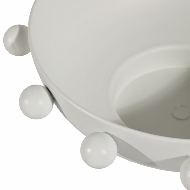 11" Hobnail Bowl, White image number 1