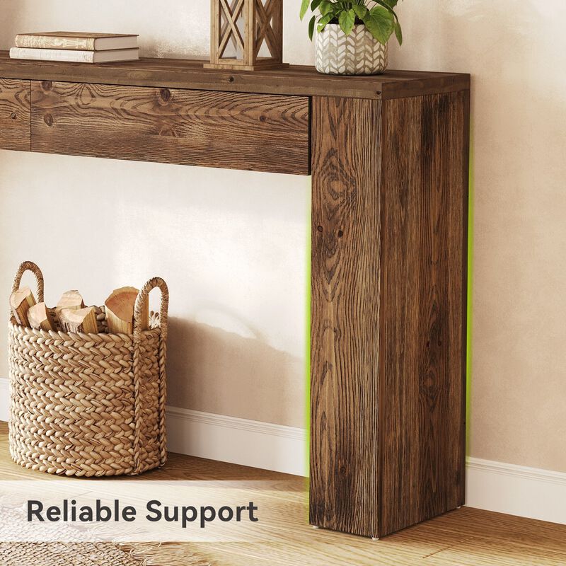 Tribesigns Console Table with Drawers image number 5