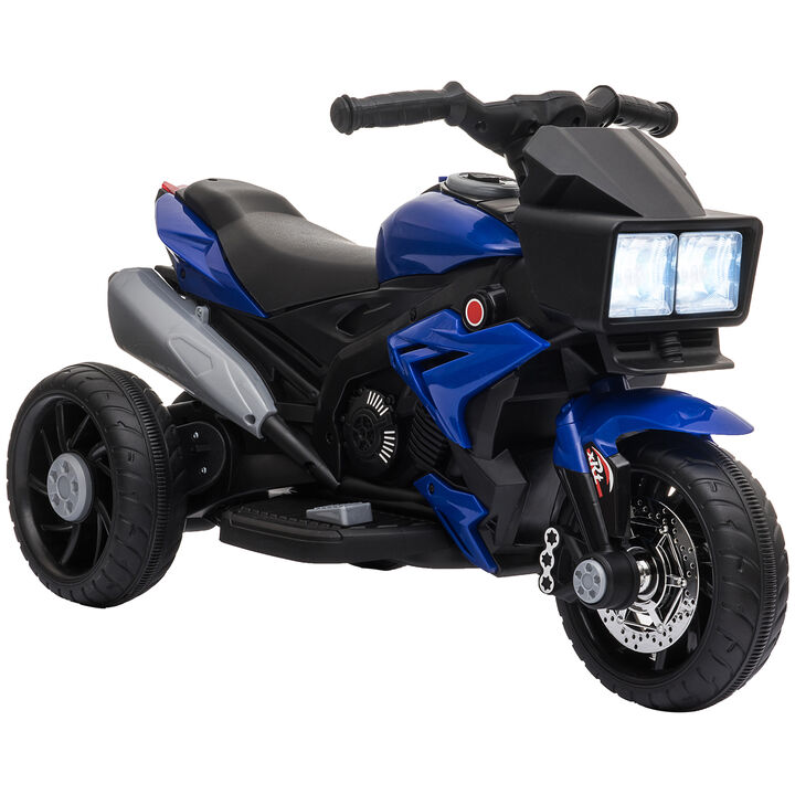 BreeBe 6V Kids Motorcycle Toddler Ride-on Toy, High-Traction Battery-Operated Mini Electric Motorbike with Forward/Reverse Switch, Music, Headlights, Horn