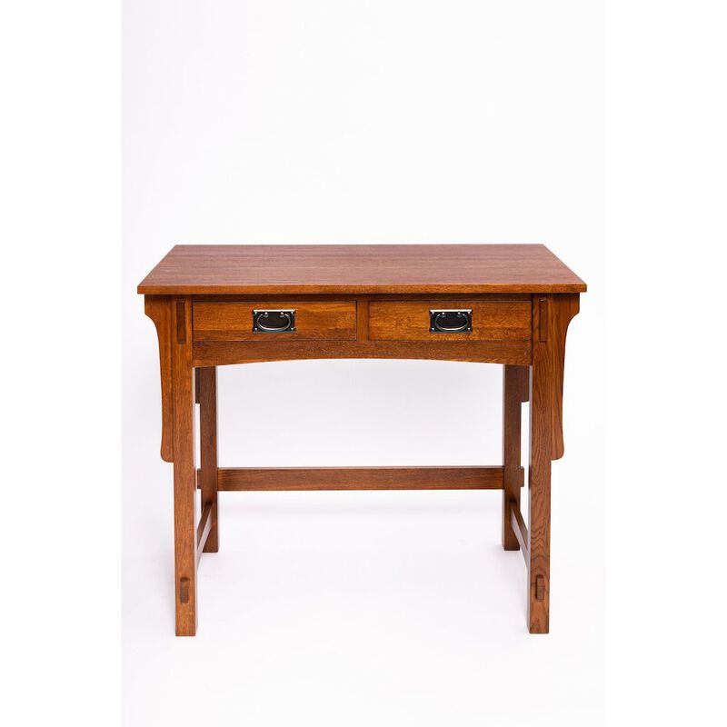 Crafters and Weavers Mission Quarter Sawn Oak Writing Desk - MC