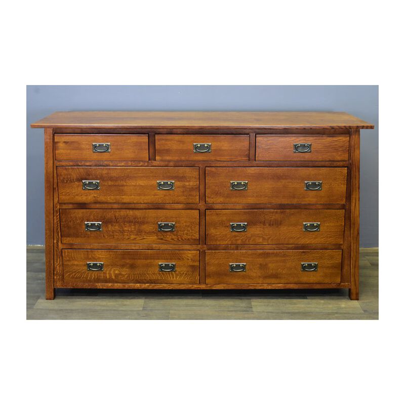 Crafters and Weavers Mission 9 Drawer Dresser - Michael's Cherry