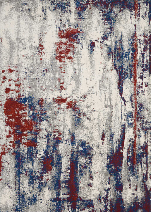 HomeRoots Abstract Non Skid Area Rug