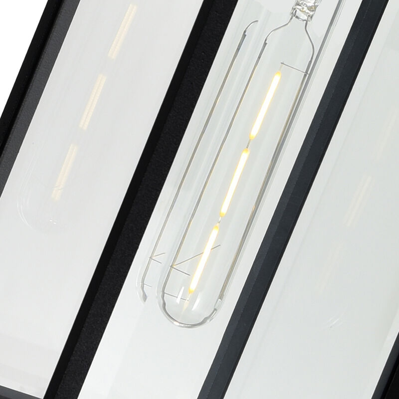 Windsor 1 Light Black Outdoor Ceiling Light