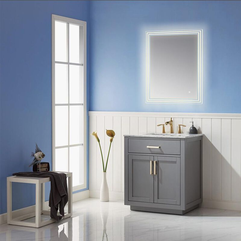 Altair Livorno 24” Rectangle Frameless Modern LED Bathroom Vanity Mirror