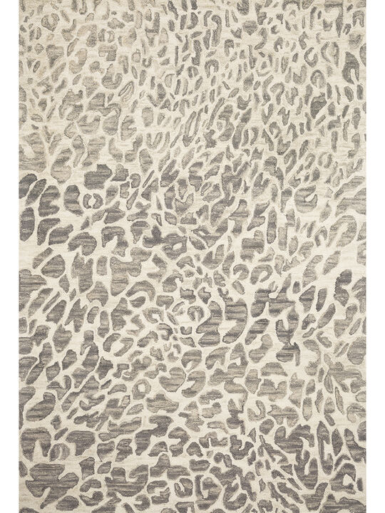 Masai MAS02 Grey/Ivory 3'6" x 5'6" Rug