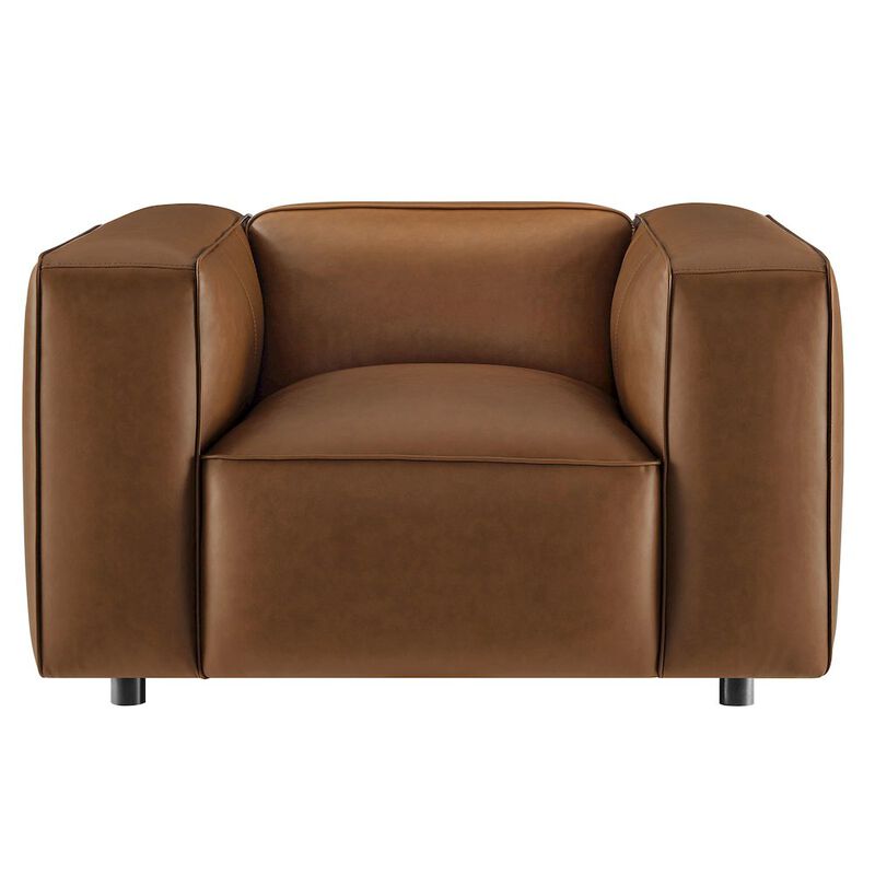 Auren Upholstered Vegan Leather Modular Armchair image number 5