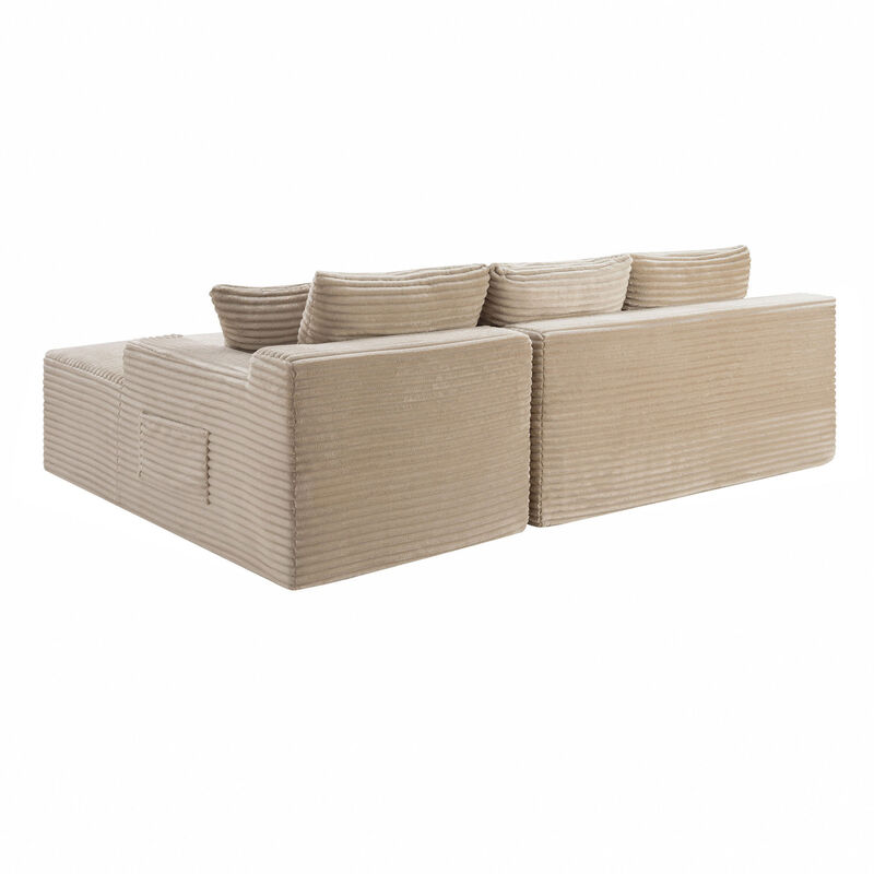Zekrig 106.3" Cloud Modular Sectional image number 5