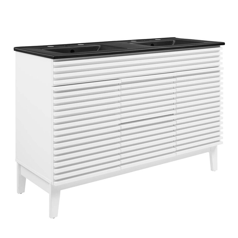 Render 48" Double Sink Bathroom Vanity image number 0