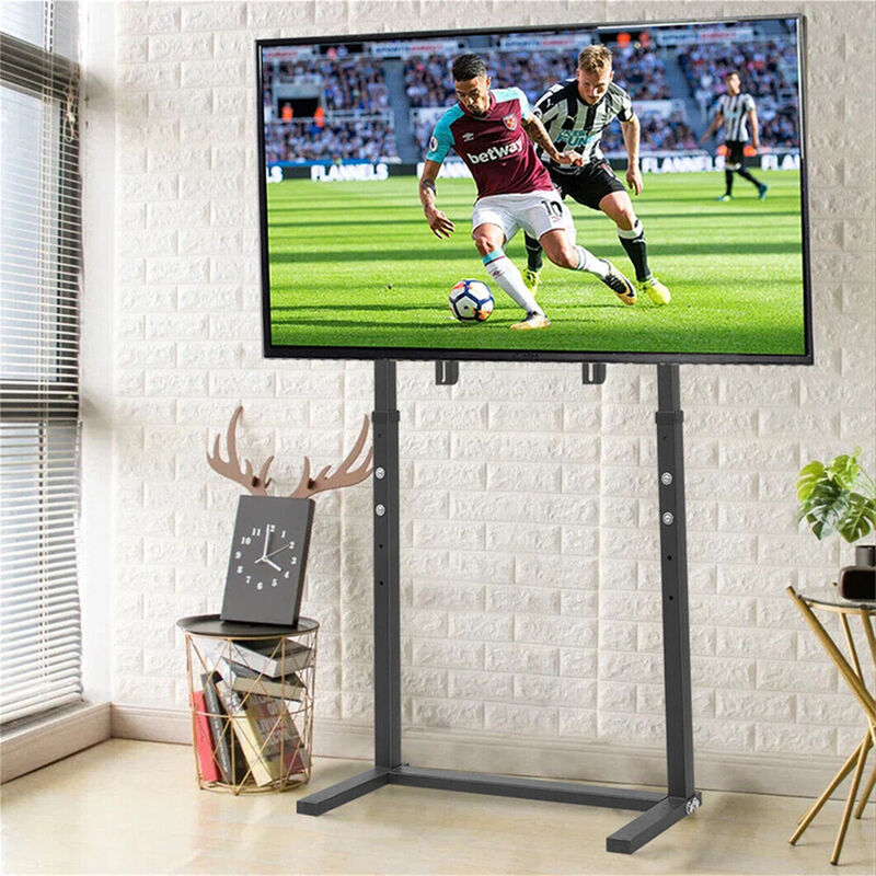 Extra Large Floor TV Stand, TV Mount Adjustable Height Free Standing for 32&rdquo;-65&rdquo; LED LCD Home Office image number 2