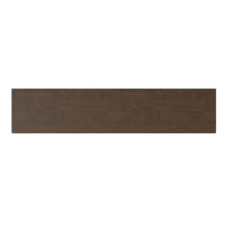 Simpli Home Harper 30 inch x 64 inch Solid Wood Mid Century 4-Shelf Low Bookcase image number 4