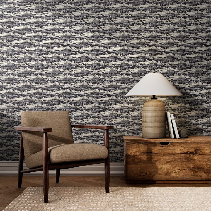 Wavebreak Wallpaper by Getty Images - Wavebreak Black I