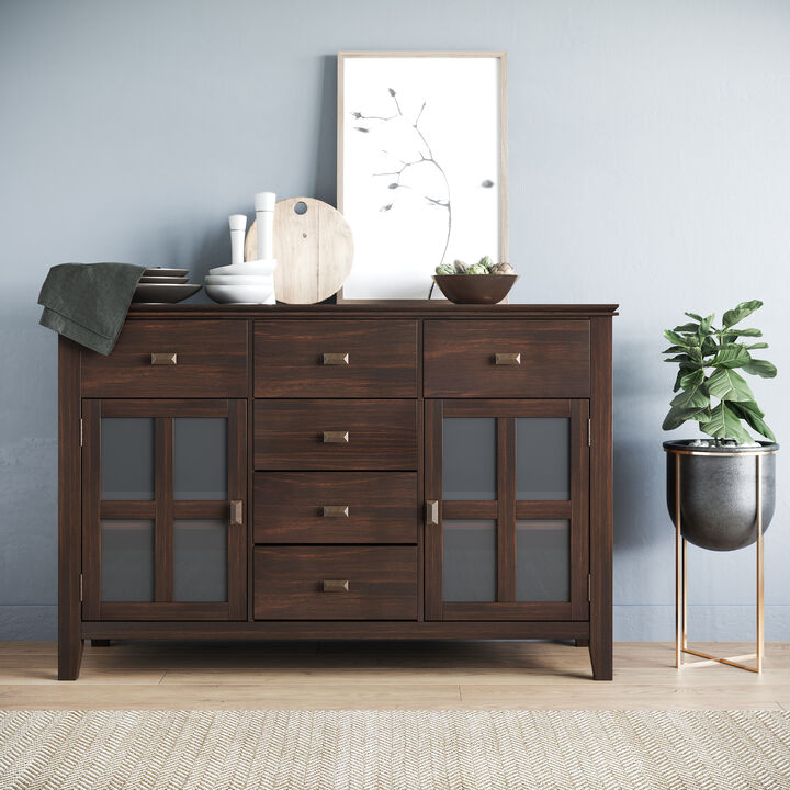 Zedpib Solid Wood Sideboard Buffet Cabinet
