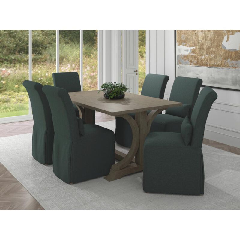 Sunset Trading Newport Slipcovered Dining Chair