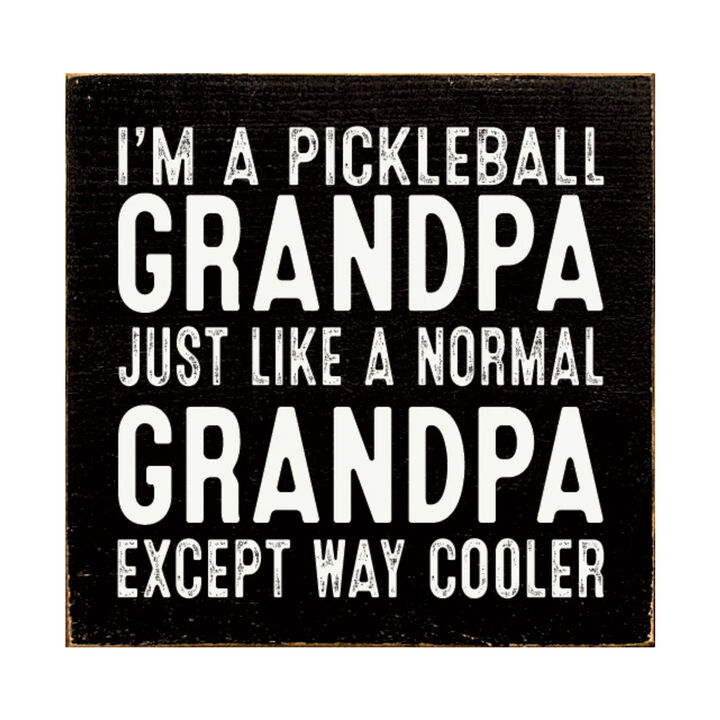 Pickleball Grandpa Wooden Sign Funny Pickleball Wall Decor Gift