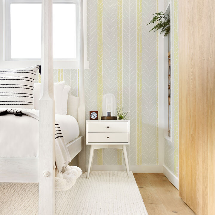Lottie Yellow Stripe Wallpaper (Set of 2)