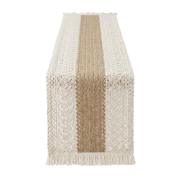 Boho Table Runners and Boho Round Placemats Splicing Woven Macrame