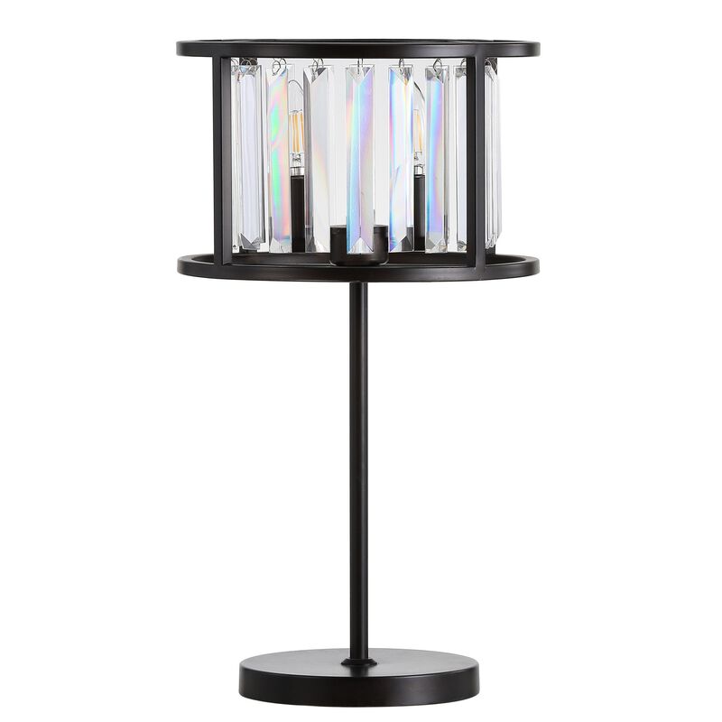 Bevin Metal/Crystal LED Table Lamp