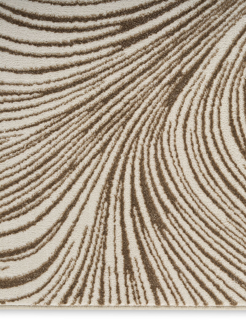 Central Park West CEP02 Beige/Brown 6' x 9' Rug