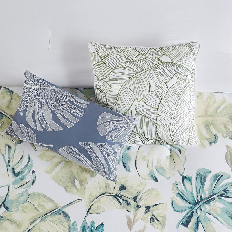 Gracie Mills Cordell Tropical Paradise Cotton 6-Piece Comforter Set image number 5