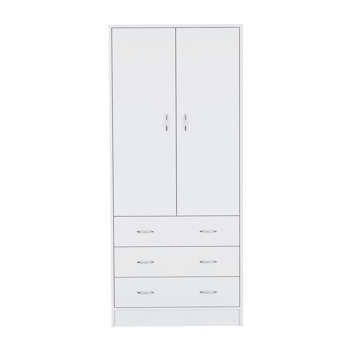 Armoire Ramey, Bedroom, White
