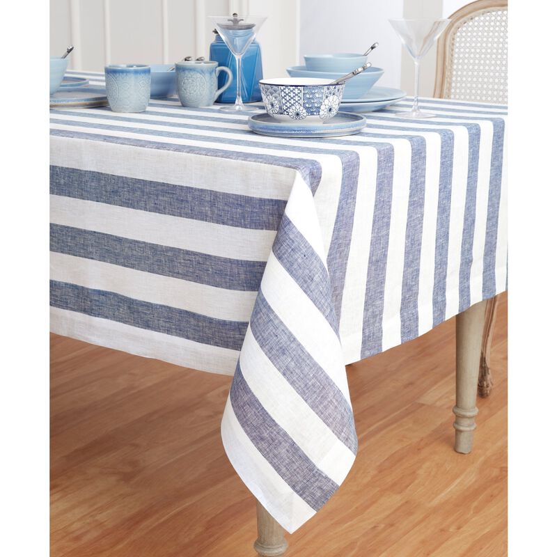 Linen Tablecloth - Cabana Stripe image number 1
