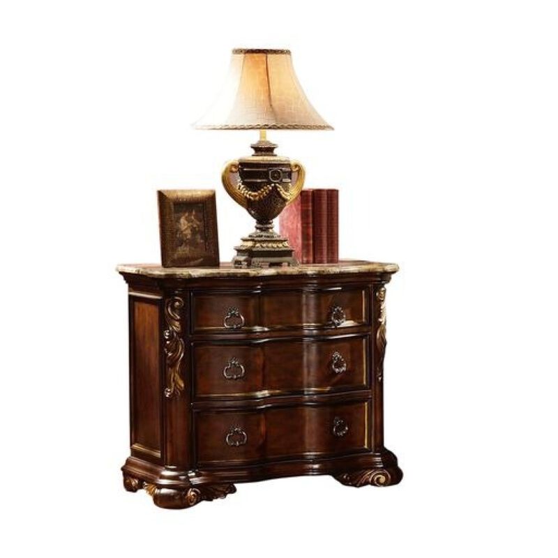 Streamdale Bella Nightstand Dark Walnut