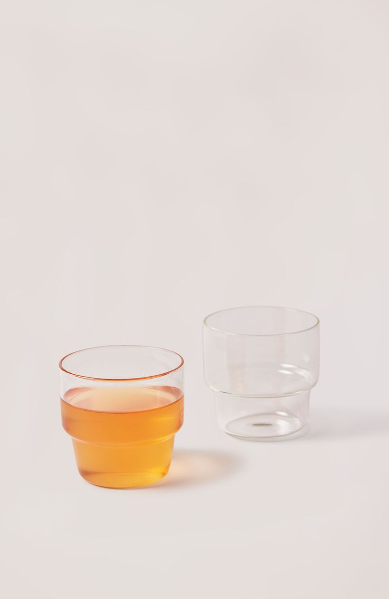 Stackable Glass Tumblers - Set of 4