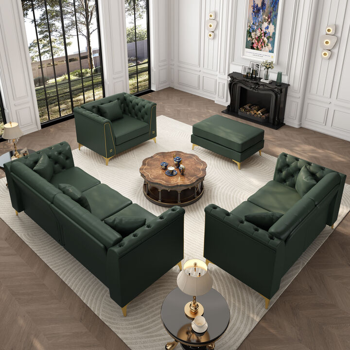 Wotvo Luxury Modular Chesterfield Sofa Set