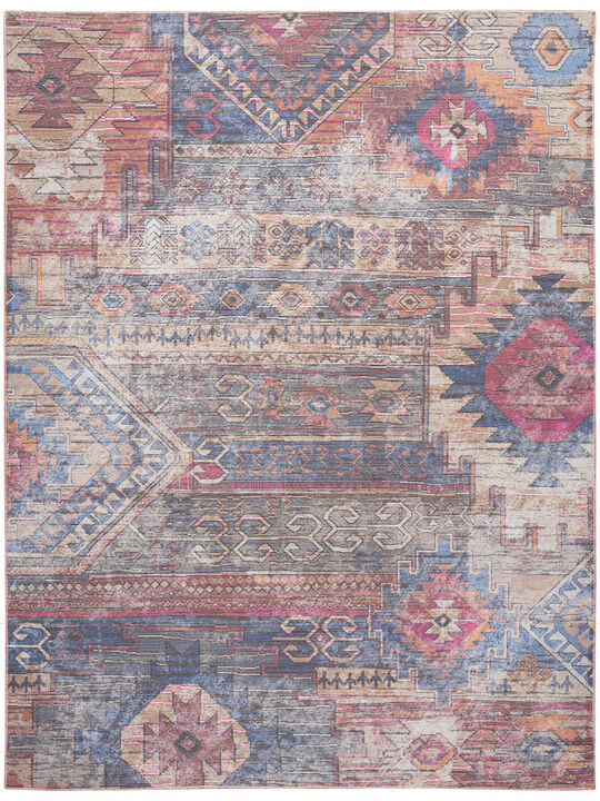Machine Washable Series 1 SR106 Multicolor 10' x 14' Rug