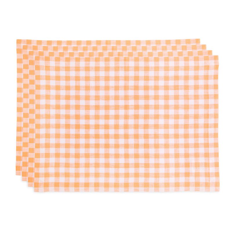 Linen Placemats - Gingham Check