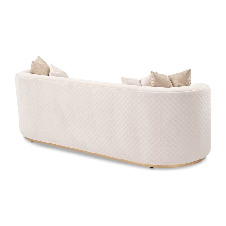 Michael Amini Ariana Sofa - Beige/Gold
