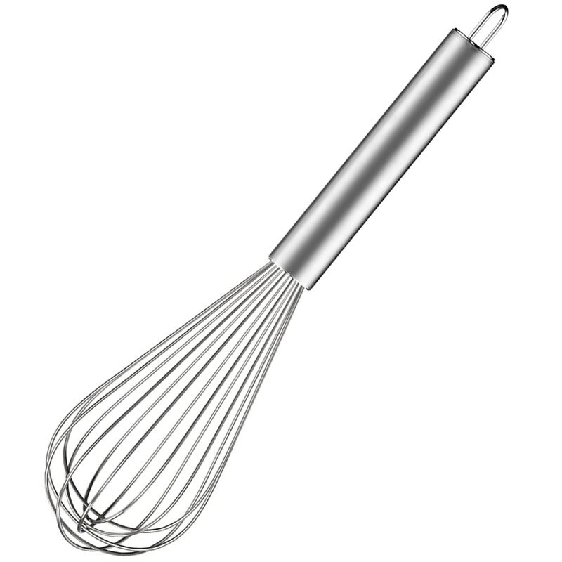 8" Stainless Steel Egg Cream Mixing Mixer Beater Whisk image number 0