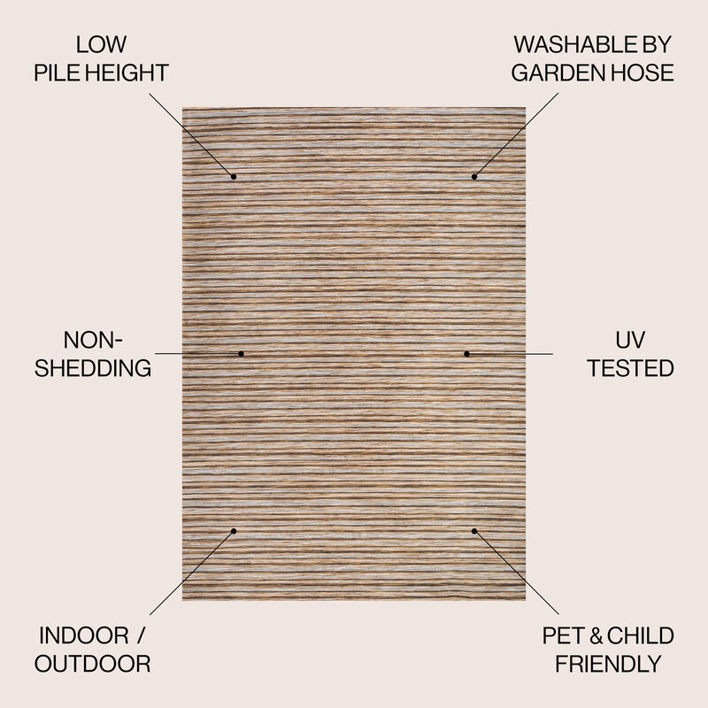 Finn Modern Farmhouse Pinstripe Area Rug