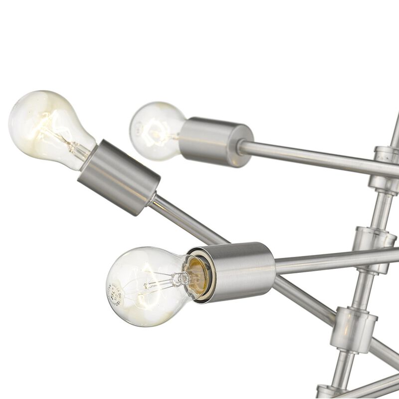 Hivvago Calix 8-Light Satin Nickel Pendant