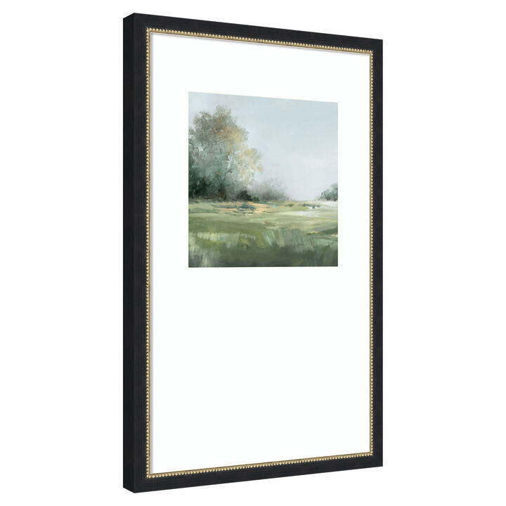 Misty Morning in the Meadow II by PI Studio Wood Framed Wall Art Print