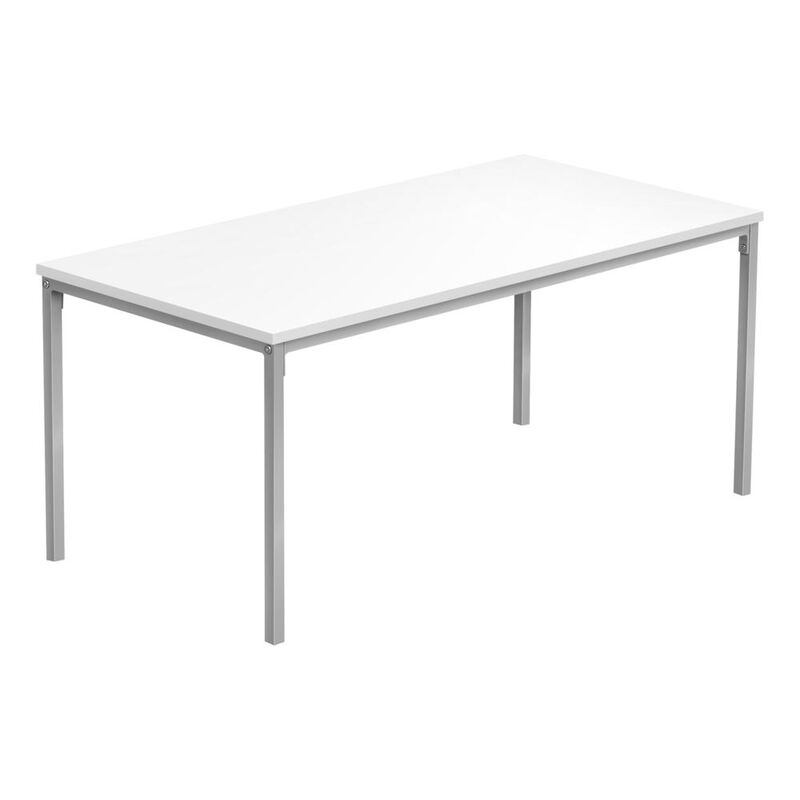 Coffee Table, Accent, Cocktail, Rectangular, Living Room, 40L, White Laminate