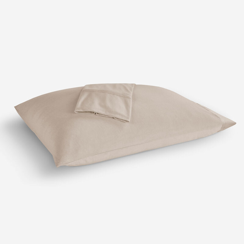 Hyper-Wool Pillowcase Set in Beige image number 0