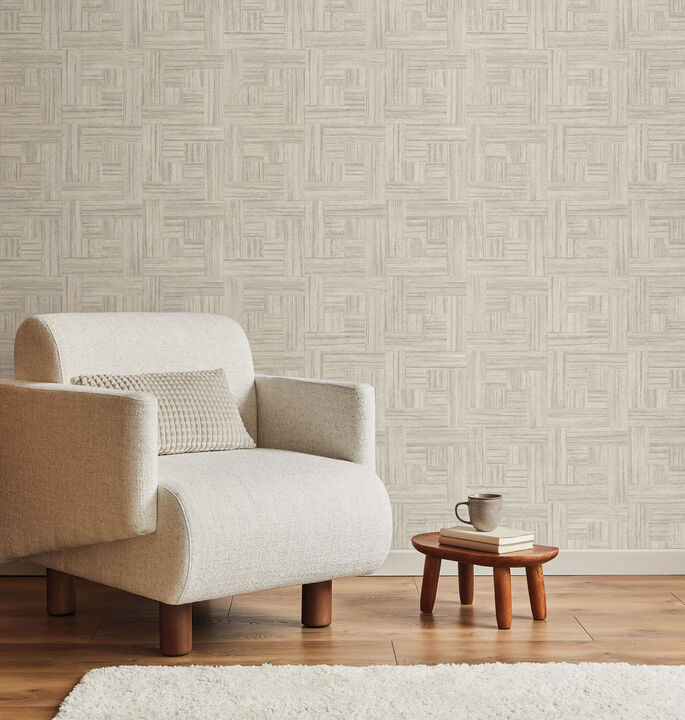 Tesselle Grey Wallpaper