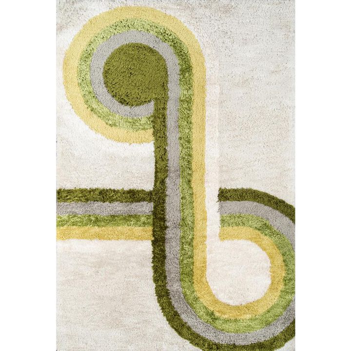 Novogratz Modern Rectangle Area Rug, Green, 2' X 3'