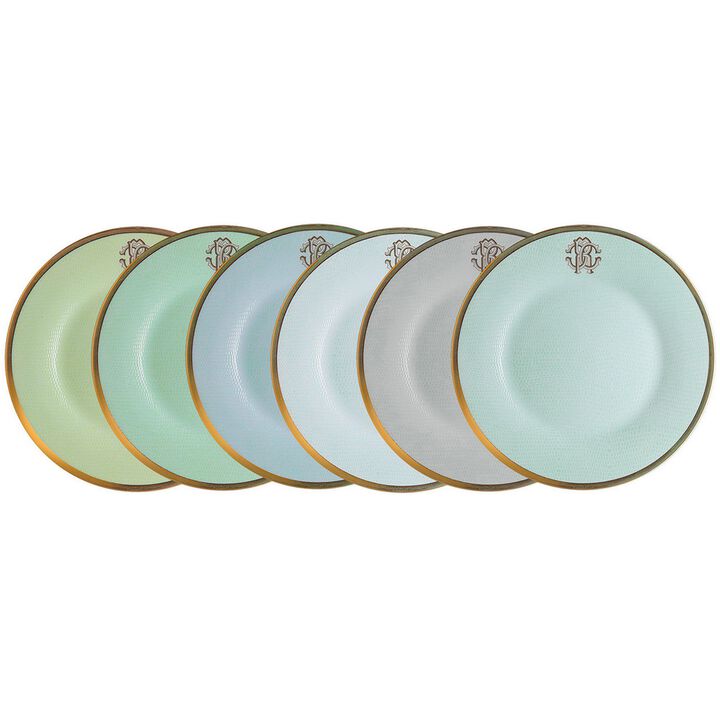Lizzard Steel Bread & Butter Plate, Set of 201 LIZZARD Set of 201 Steel diam. 6.1"