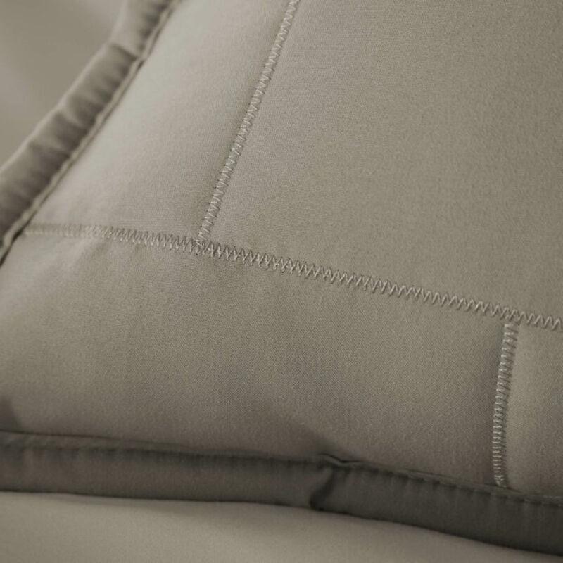 Contemporary Brick Quilted Comforter Set – 2-Piece Bedding Ensemble